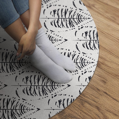 Tapis vinyle Motif régulier de feuilles bohèmes