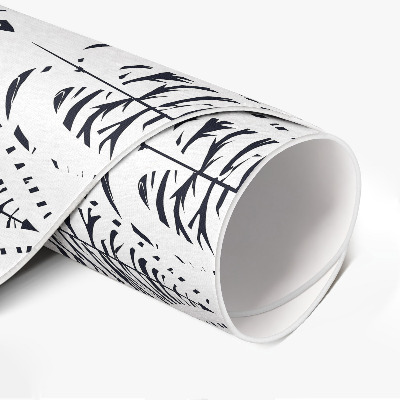 Tapis vinyle Motif régulier de feuilles bohèmes