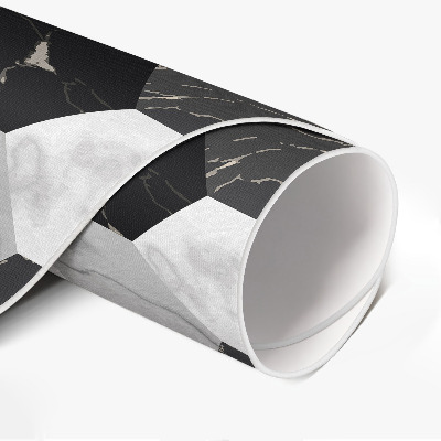 Tapis rond en vinyle Mosaïque de pierre et de marbre