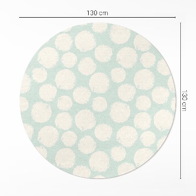 Tapis rond en vinyle Taches peintes abstraites