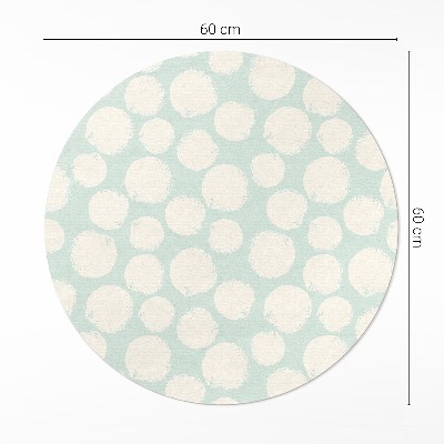 Tapis rond en vinyle Taches peintes abstraites