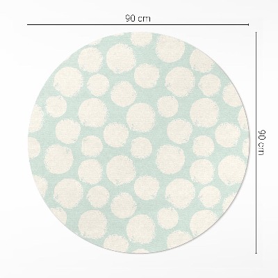 Tapis rond en vinyle Taches peintes abstraites