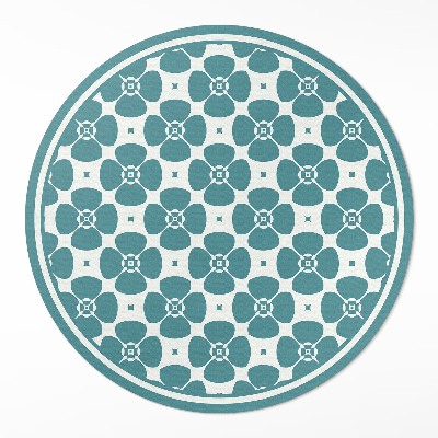 Tapis vinyle Motif de carreaux floraux