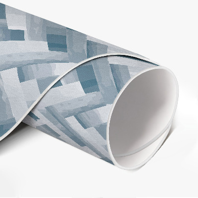 Tapis rond en vinyle Parquet peint à motif à chevrons