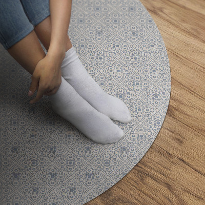 Tapis rond en vinyle Détails décoratifs en mosaïque fine