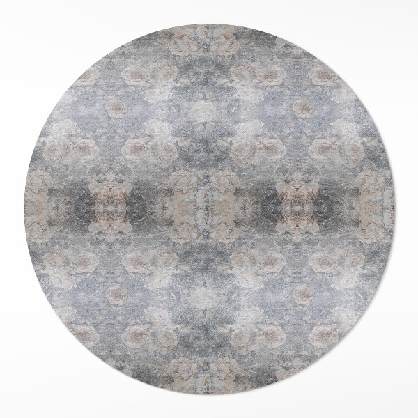 Tapis rond en vinyle ornements vintage