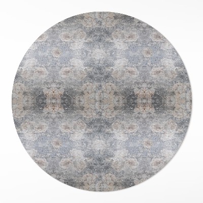 Tapis rond en vinyle ornements vintage