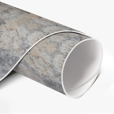 Tapis rond en vinyle ornements vintage