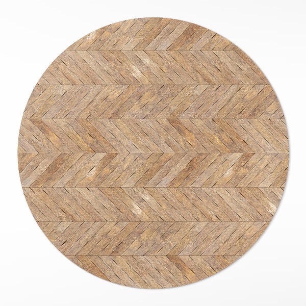 Tapis vinyle Parquet à chevrons en bois vintage