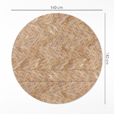 Tapis vinyle Parquet à chevrons en bois vintage