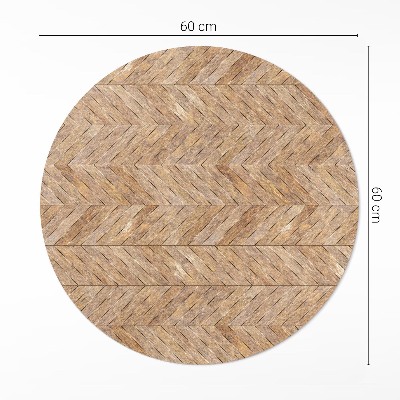 Tapis vinyle Parquet à chevrons en bois vintage