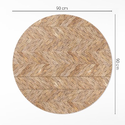 Tapis vinyle Parquet à chevrons en bois vintage