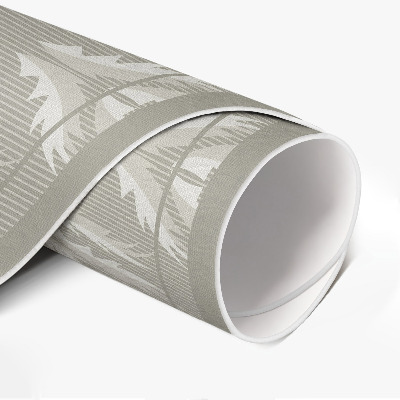 Tapis rond en vinyle Ornements végétaux, motif régulier