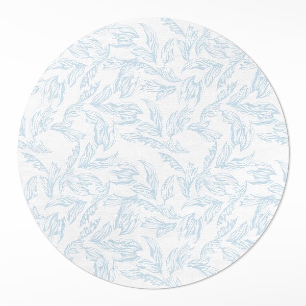 Tapis vinyle Croquis de feuilles vintage élégantes