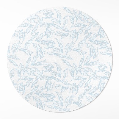 Tapis vinyle Croquis de feuilles vintage élégantes