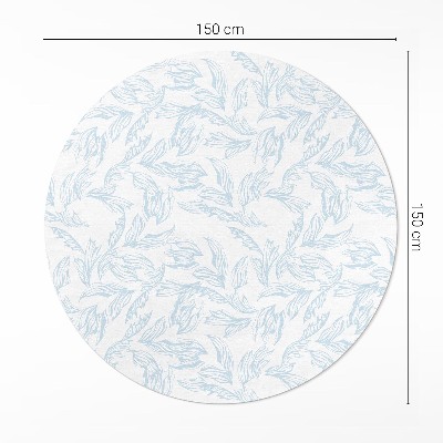 Tapis vinyle Croquis de feuilles vintage élégantes