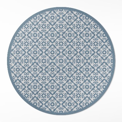 Tapis rond en vinyle Carreaux décoratifs en mosaïque ornementale