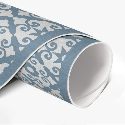 Tapis rond en vinyle Carreaux décoratifs en mosaïque ornementale