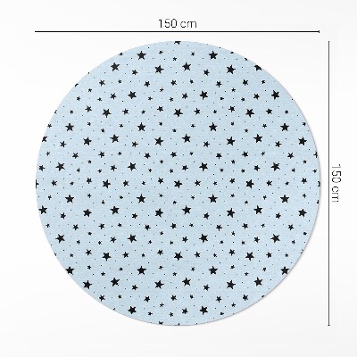 Tapis vinyle L'espace des minuscules étoiles noires