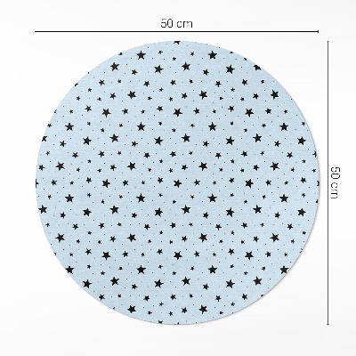 Tapis vinyle L'espace des minuscules étoiles noires