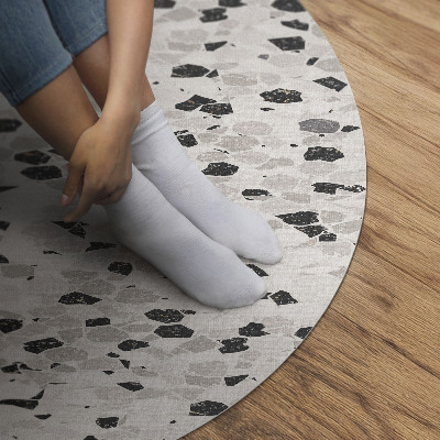 Tapis rond en vinyle Dalle de pierre, grès élégant