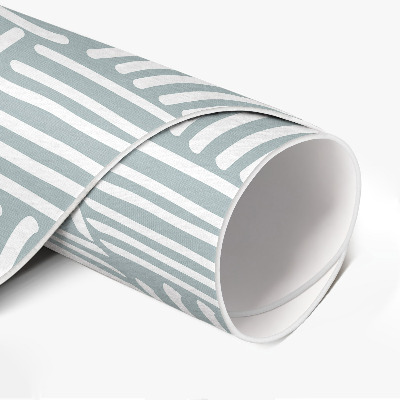 Tapis rond en vinyle Motif minimaliste de tresse bohème