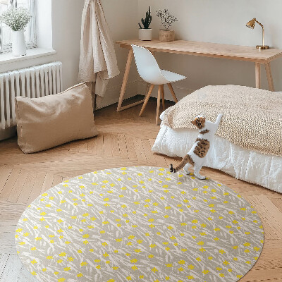 Tapis vinyle Prairie de fleurs sauvages avec de petites fleurs bohèmes
