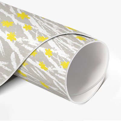 Tapis vinyle Prairie de fleurs sauvages avec de petites fleurs bohèmes