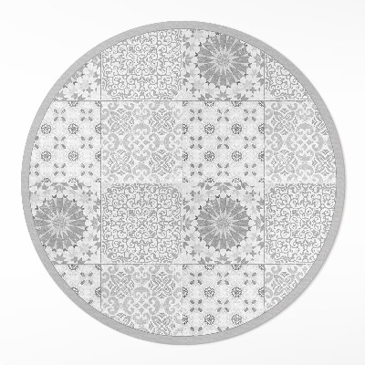 Tapis rond en vinyle Carreaux décoratifs, mosaïque à la mode