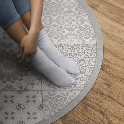 Tapis rond en vinyle Carreaux décoratifs, mosaïque à la mode