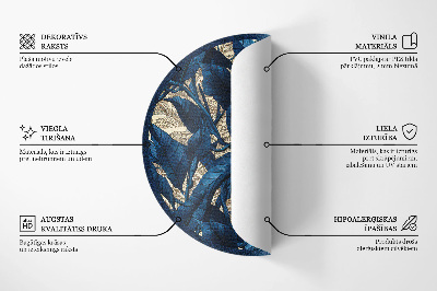 Tapis rond en vinyle Carreaux décoratifs, mosaïque à la mode