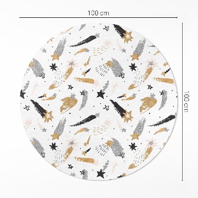 Tapis vinyle Étoiles peintes dans un espace bohème