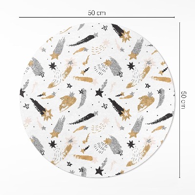 Tapis vinyle Étoiles peintes dans un espace bohème