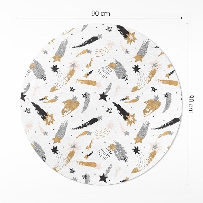 Tapis vinyle Étoiles peintes dans un espace bohème