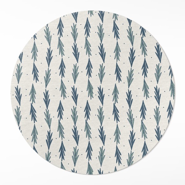 Tapis vinyle Motif bohème décoratif à petites feuilles