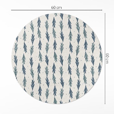 Tapis vinyle Motif bohème décoratif à petites feuilles