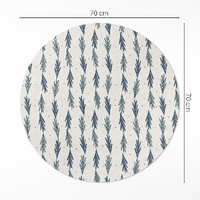 Tapis vinyle Motif bohème décoratif à petites feuilles