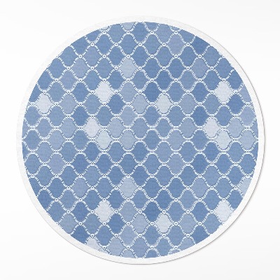 Tapis rond en vinyle Mosaïque méditerranéenne délicate