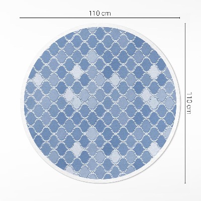 Tapis rond en vinyle Mosaïque méditerranéenne délicate