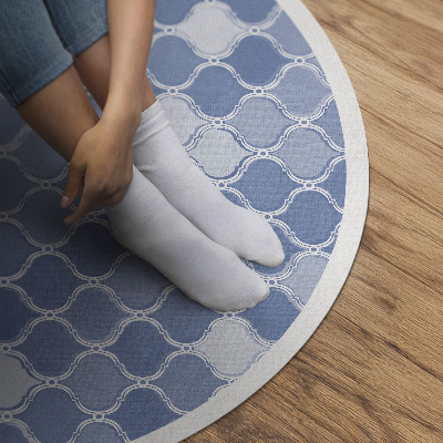 Tapis rond en vinyle Mosaïque méditerranéenne délicate