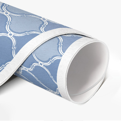 Tapis rond en vinyle Mosaïque méditerranéenne délicate