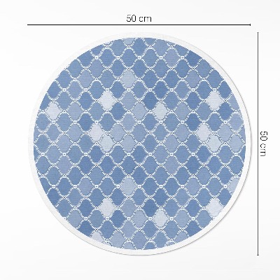 Tapis rond en vinyle Mosaïque méditerranéenne délicate