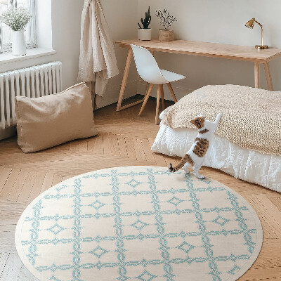 Tapis vinyle Carreaux décoratifs en tissage de chaîne