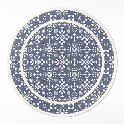 Tapis rond en vinyle Petits ornements dans un style élégant
