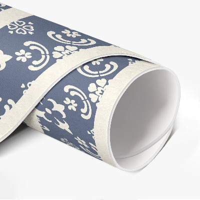 Tapis rond en vinyle Petits ornements dans un style élégant