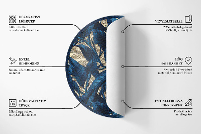 Tapis rond en vinyle Petits ornements dans un style élégant