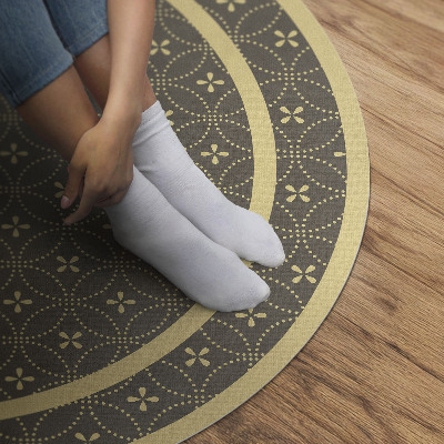 Tapis vinyle Motif à la mode avec des cercles élégants