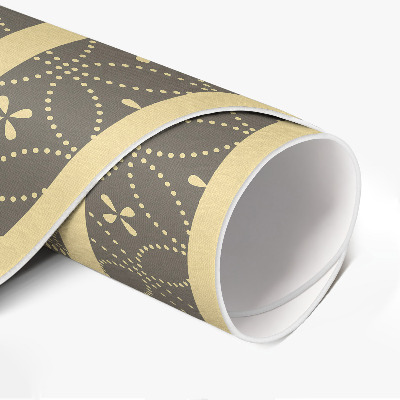 Tapis vinyle Motif à la mode avec des cercles élégants