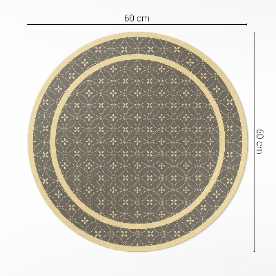 Tapis vinyle Motif à la mode avec des cercles élégants