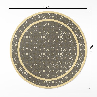 Tapis vinyle Motif à la mode avec des cercles élégants
